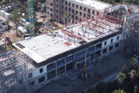 an aerial view of the construction project at Gran Hotel Taoro, Puerto de la Cruz.