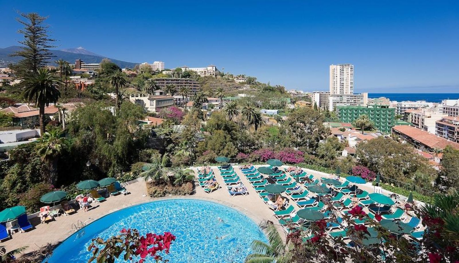 The main pool area of the Hotel Atlantic El Tope, Puerto de la Cruz
