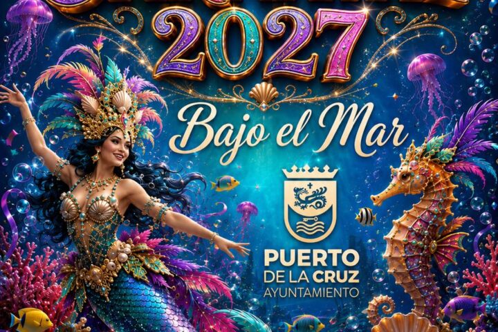 Puerto de la Cruz 2027 Carnival Poster