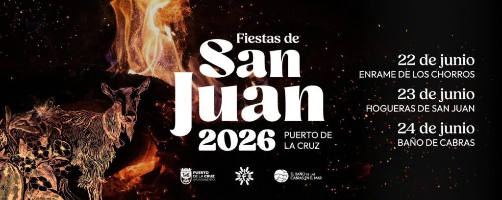 Noche de San Juan Puerto de la Cruz 2026: bonfires, chorros, concert and traditions