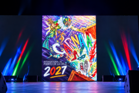 Puerto de la Cruz Carnival 2027 poster by Juliana Serrano