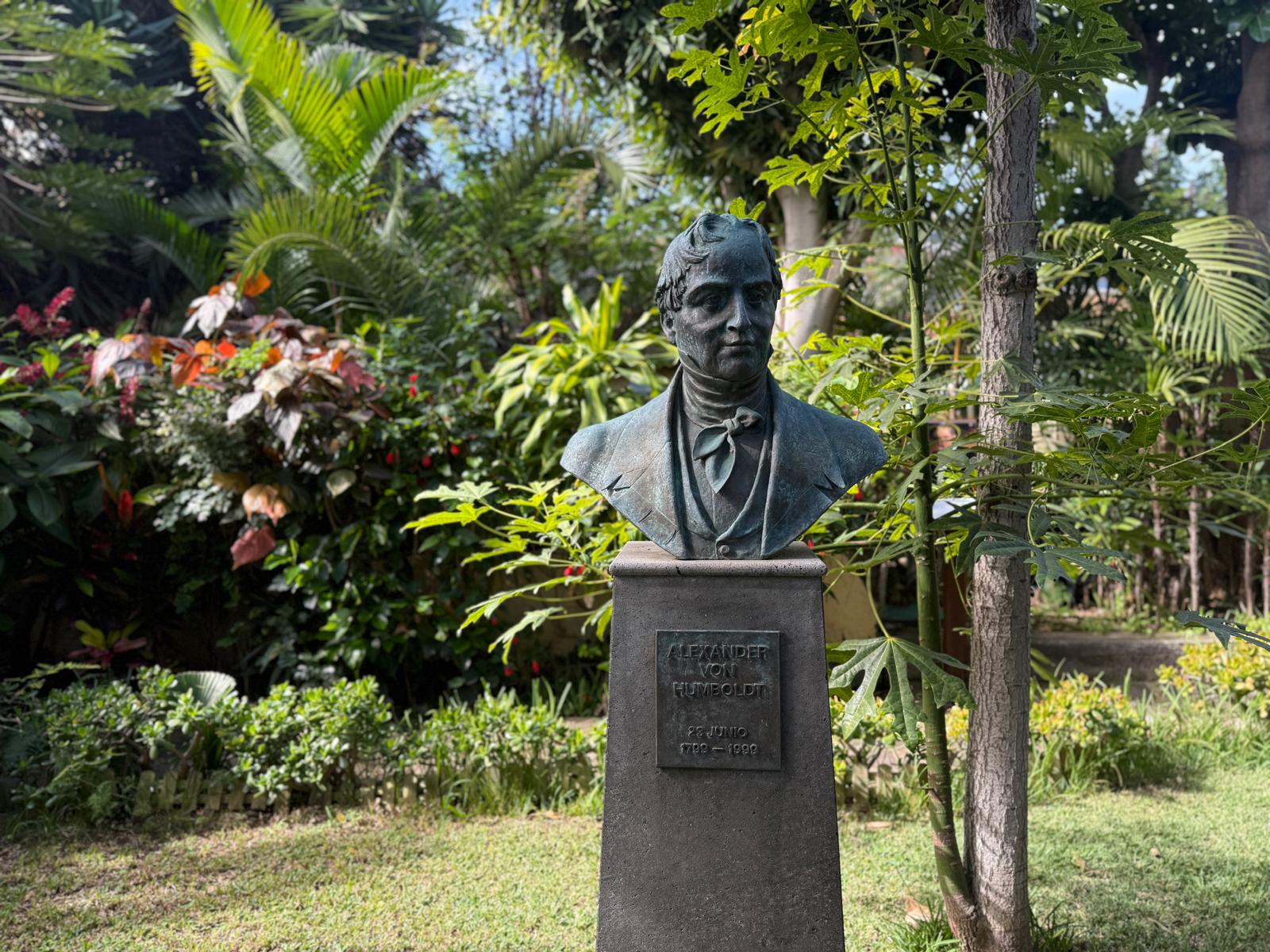 Alexander von Humboldt’s bust at Sitio Litre Alexander von Humboldt’s bust at Sitio Litre