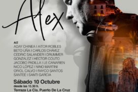 Eterno Alex charity tribute poster: 10 October 2026 at Terraza La Clá, Puerto de la Cruz