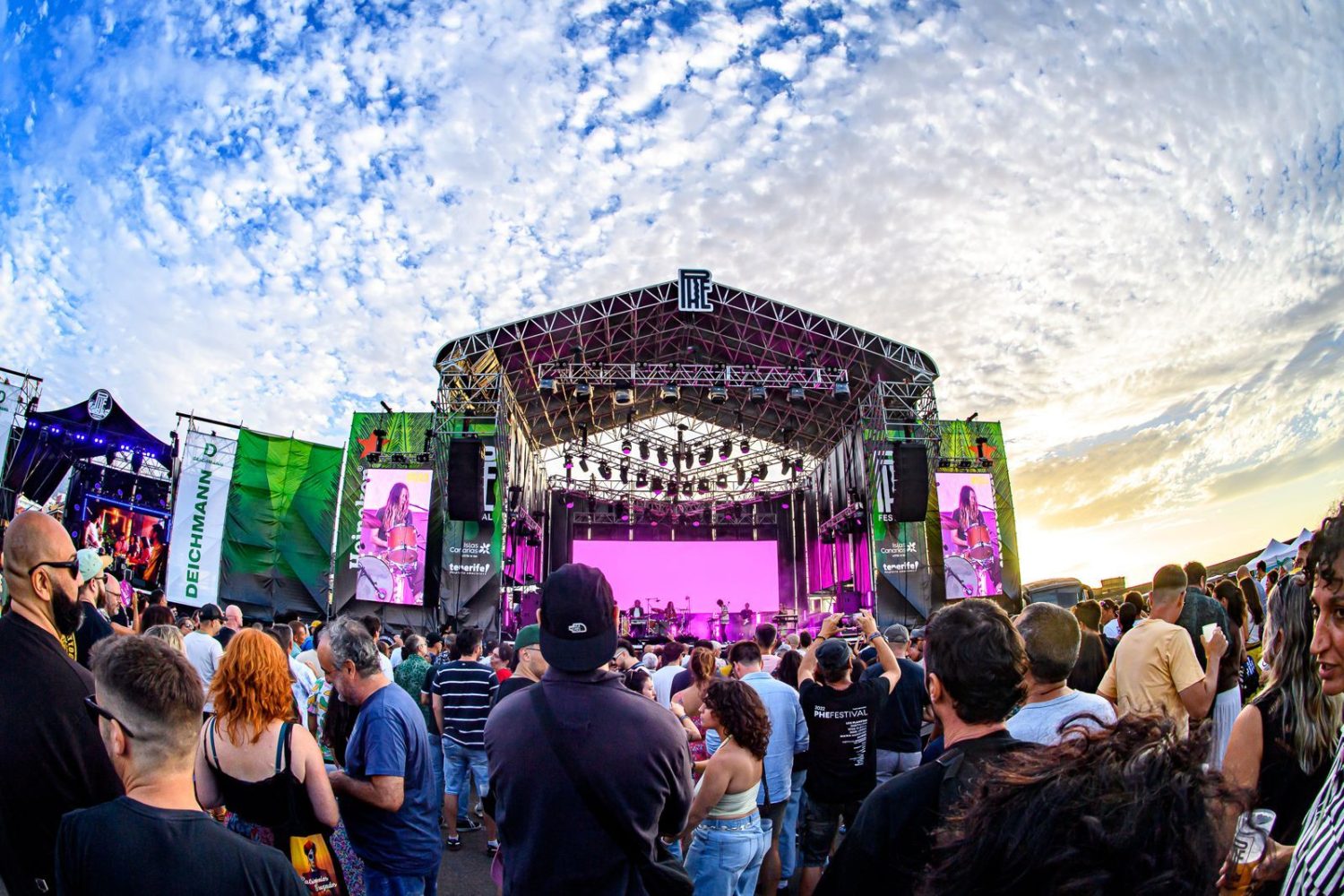 Audience facing the Phe Festival main stage during the 2026 Rufus T. Firefly concert